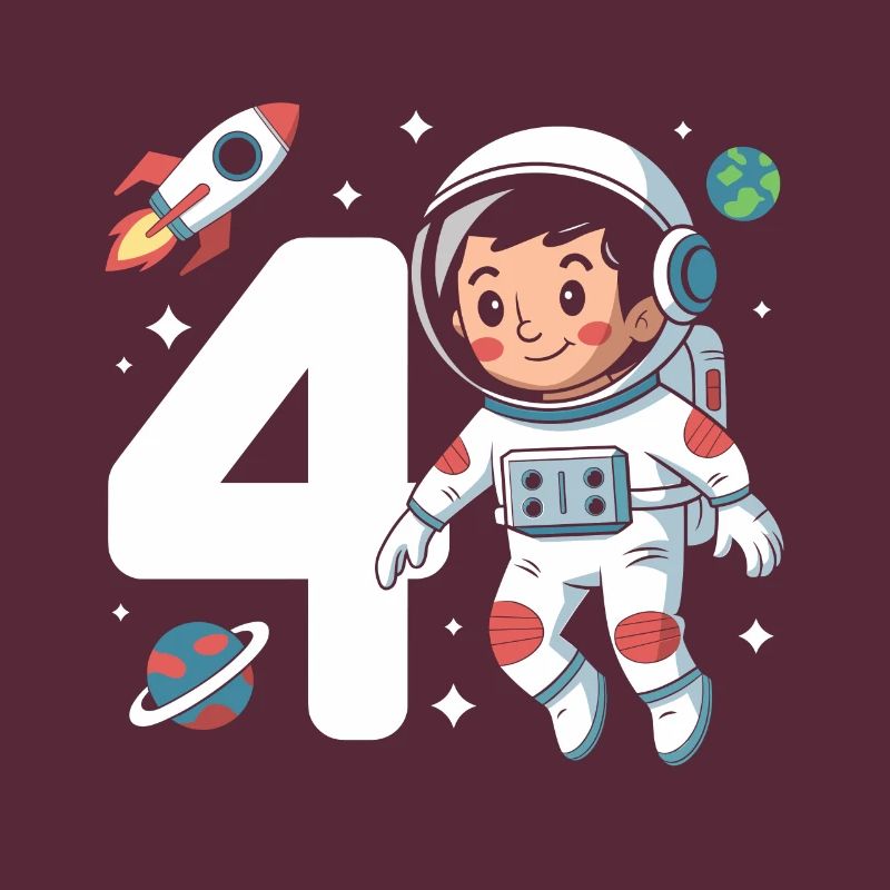 4e anniversaire astronaute aventure spatiale pour les garçons