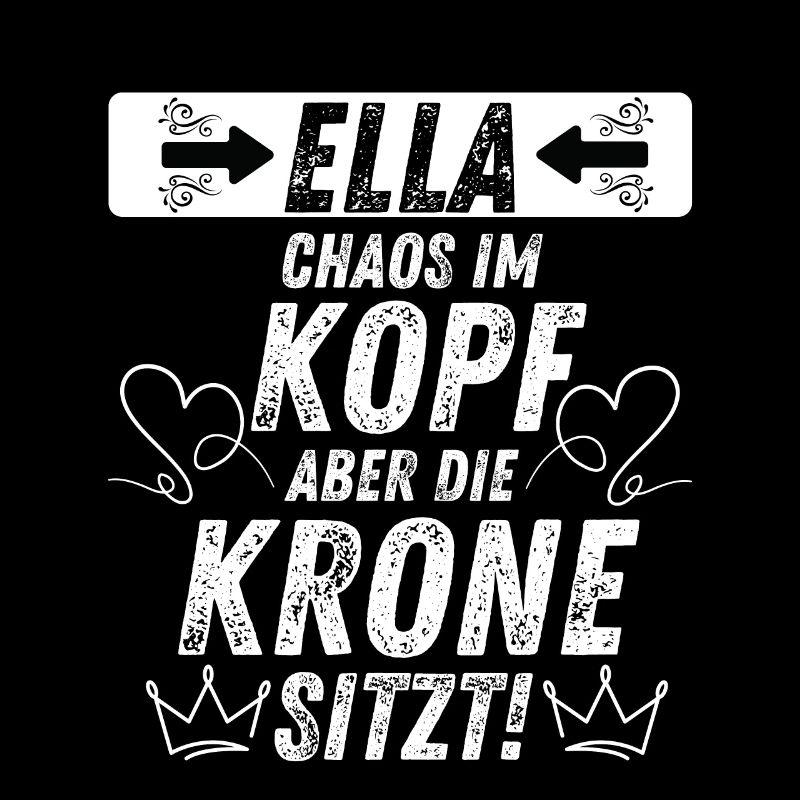 Chaos im Kopf Krone sitzt Geschenkidee Damen