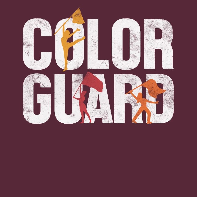 Color Guard Halftime Show Flag Spinners Funny