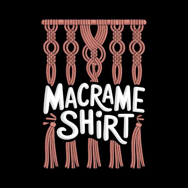 Citation amusante en macramé pour les amateurs de macramé boho