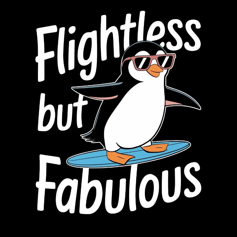 Incapable de voler mais fabuleux surfeur pingouin