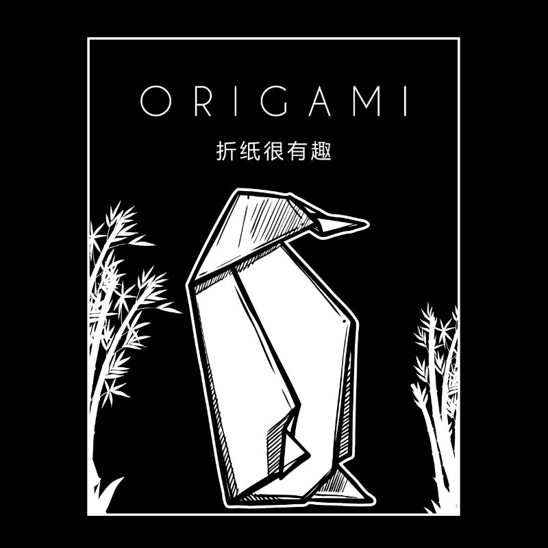 Origami Chinesisches Hanzi Falten Eule Papierkranich