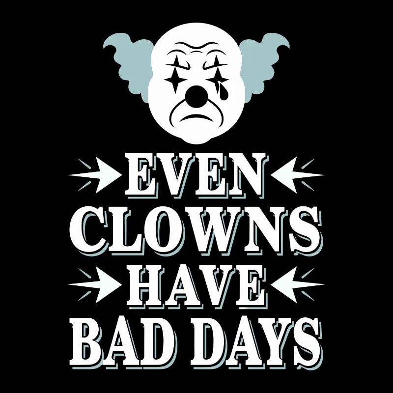 Melancholic Sad Clown Emotional Art Exploring