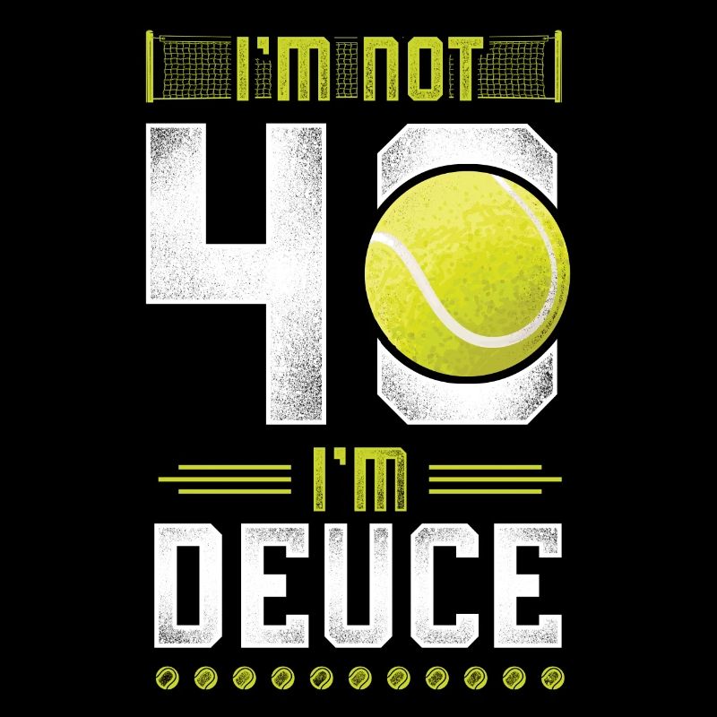 Funny Tennis Player Racket 40th