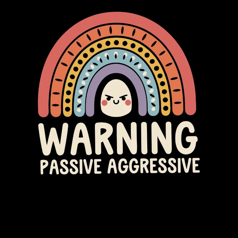 Caution Passive Aggressive Rainbow