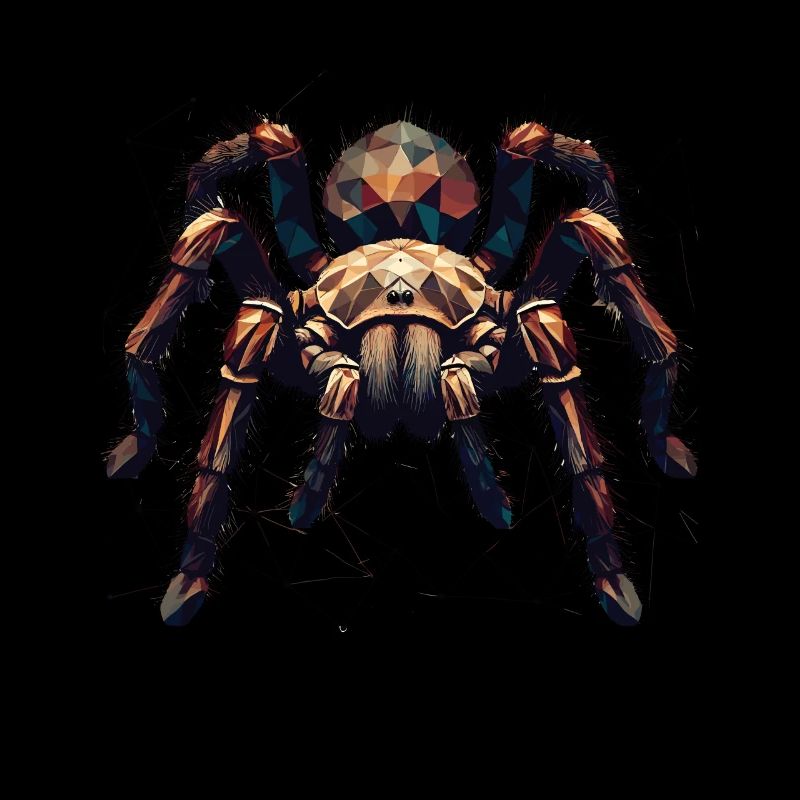 Tarantel große Spinne Polygon Kunst