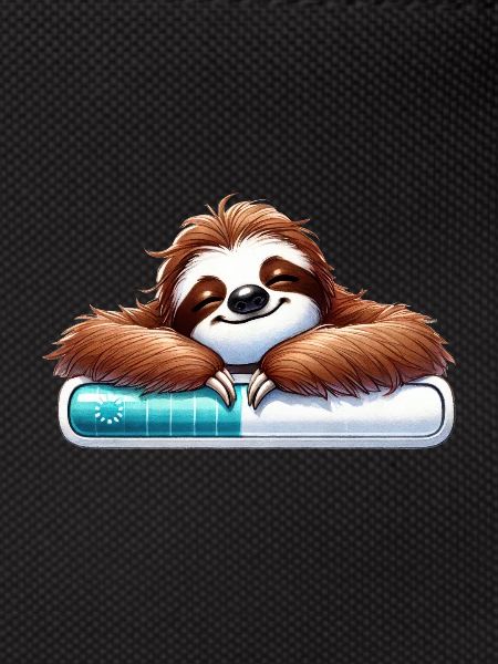 Relaxed Sloth Loading Bar