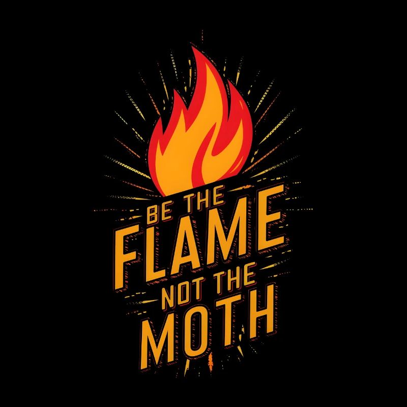 Be the flame not the moth Fire Burn