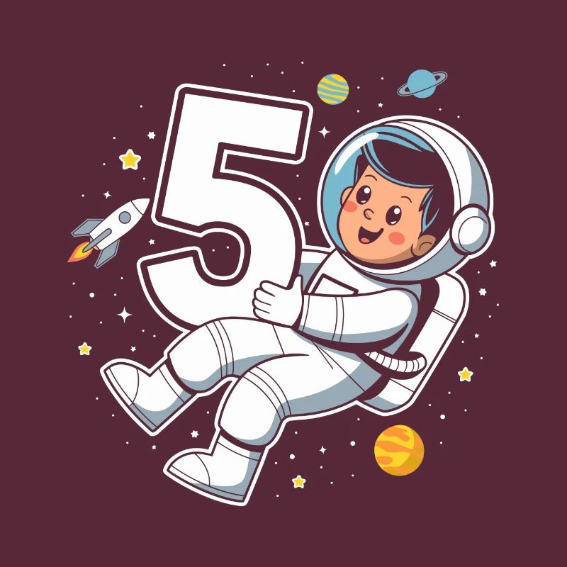 5e anniversaire Astronaute Aventure spatiale pour les garçons