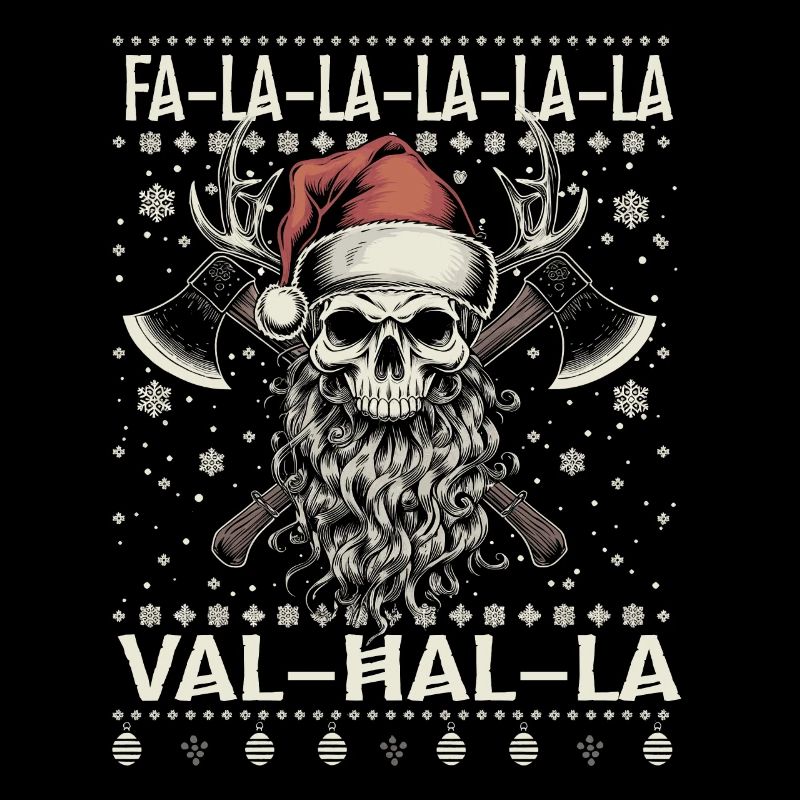 Wikinger-Weihnachts Fa-la-la Valhalla Humor