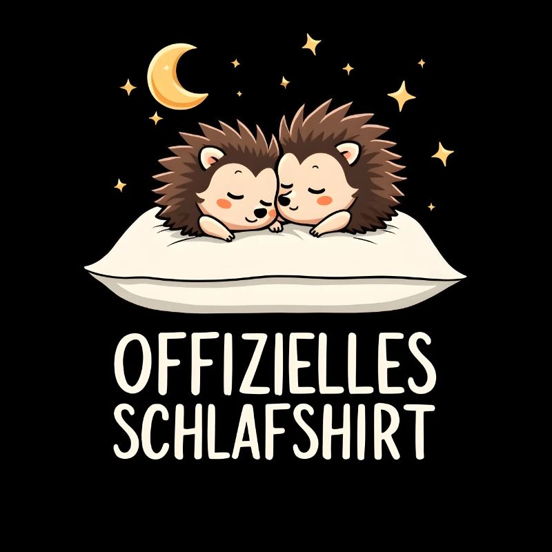 Official Sleeping Shirt Hedgehog Pair