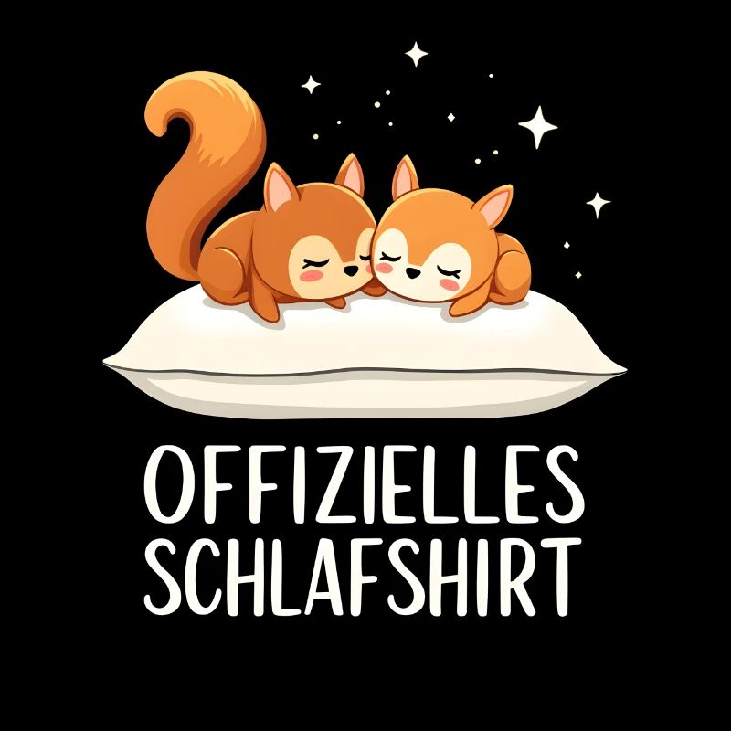 Official Sleeping Shirt Squirrel Pair