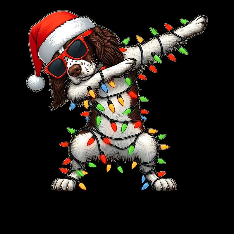 Tupfender Springer Spaniel Hund Sonnenbrille Niedl