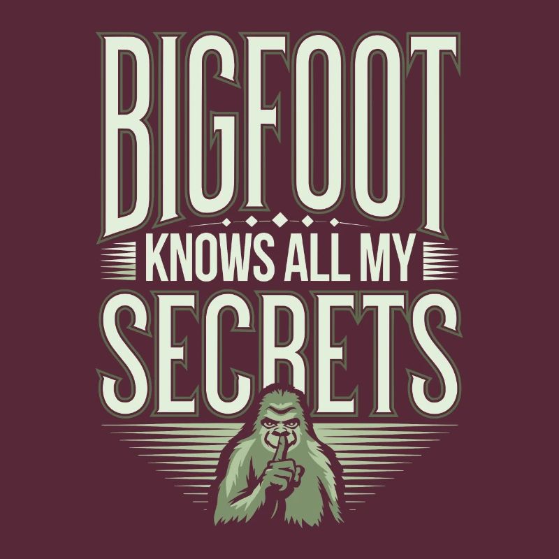 Bigfoot croyant Sasquatch Cryptide Créature de la forêt