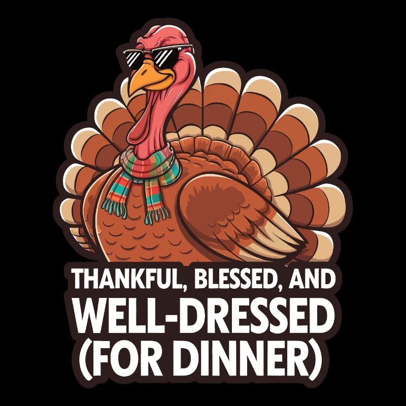 Dinde drôle de Thanksgiving