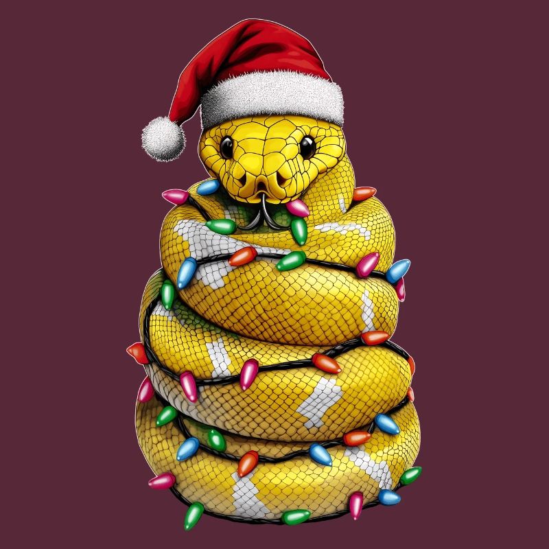 Ball Python Serpent Noël Chapeau Noël