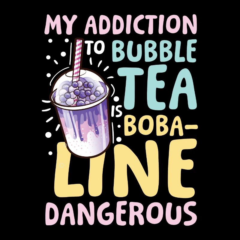 Lustiger Bubble Tea Spruch für einen Bubble Tea