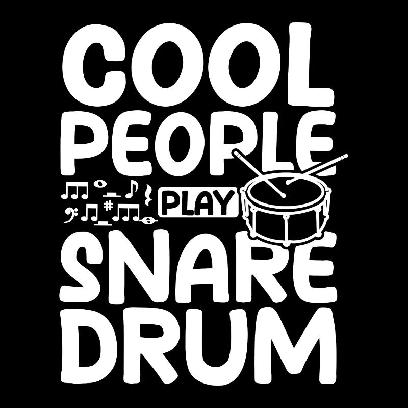 Cool people play snare drum