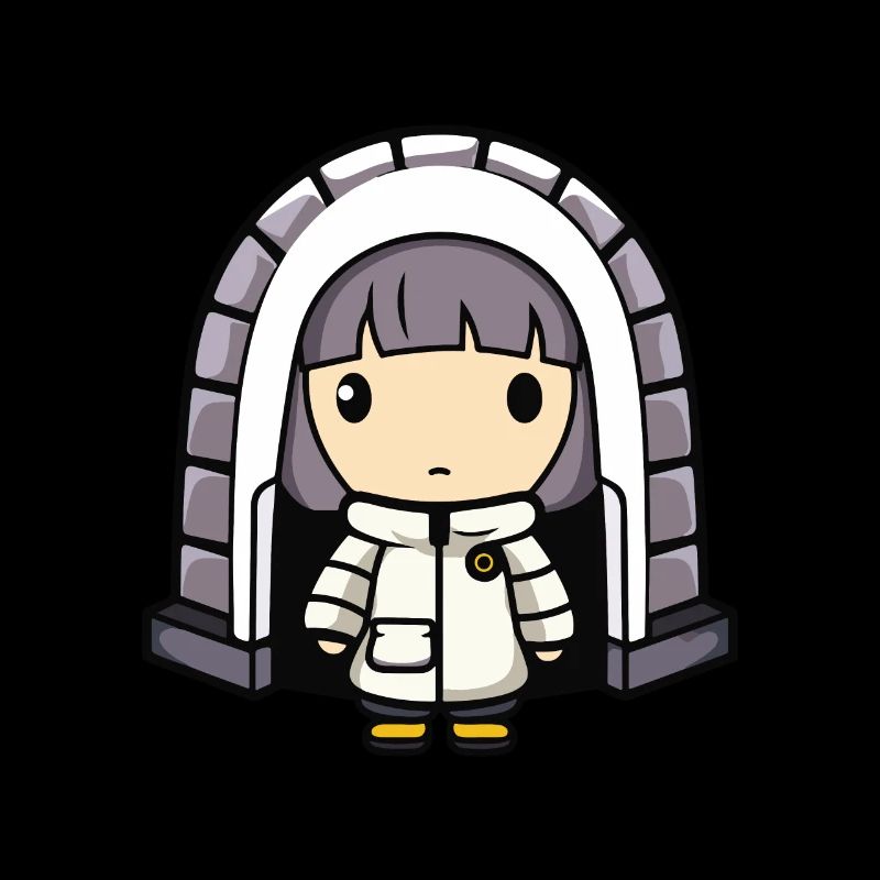 Winter Eskimo Igloo Comic