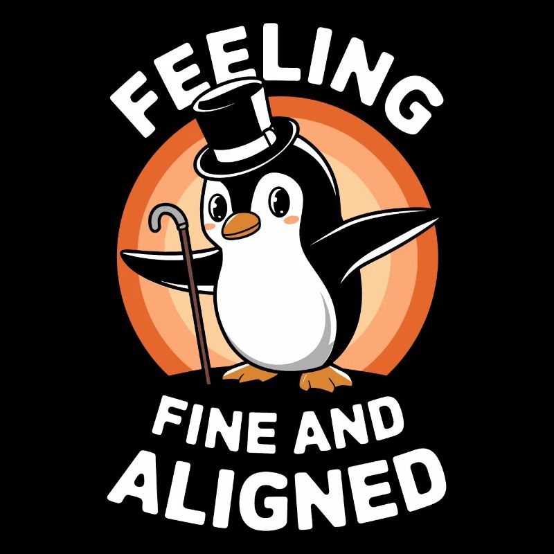Feeling Fine And Aligned Penguin Charming