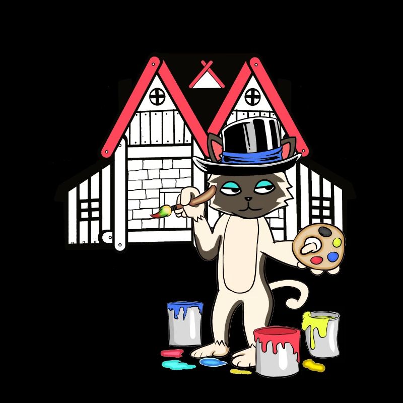 Katze Maler Berufe Arbeitsbereich Job