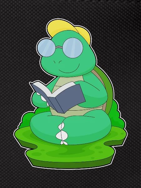 Turtle Nerd Book Glasses