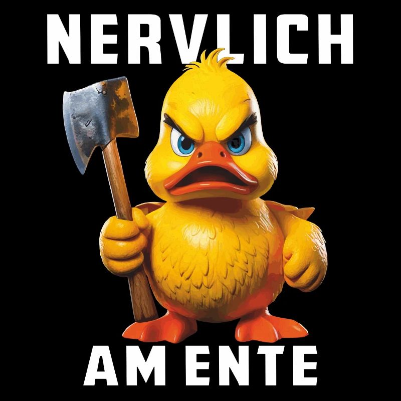 DUCK HATCHET NERVOUSLY ON THE DUCK