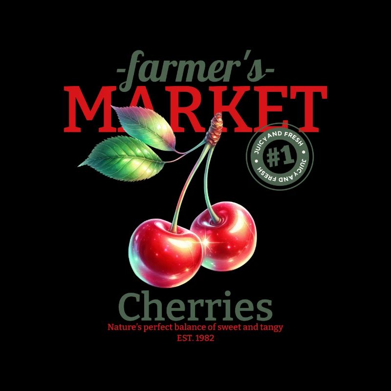 Cerises du marché fermier