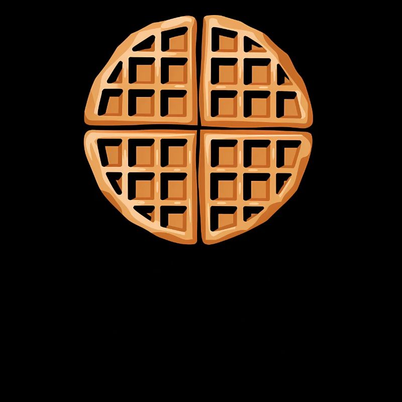 Waffles Saying Dessert Funny Waffles Gift