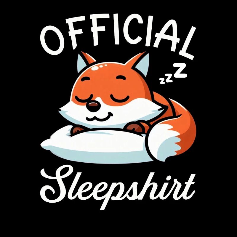 Official Sleeper Fox Cute Funny Lazy