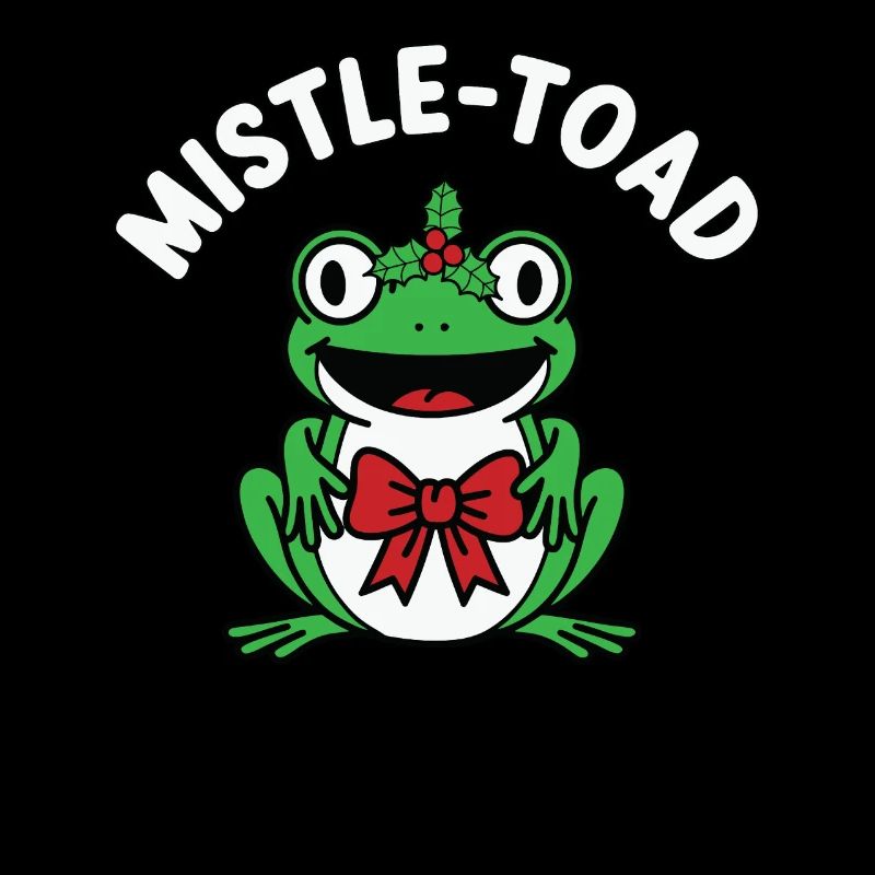Mistle-Toad Lustiger Weihnachtsfrosch Weihnachten