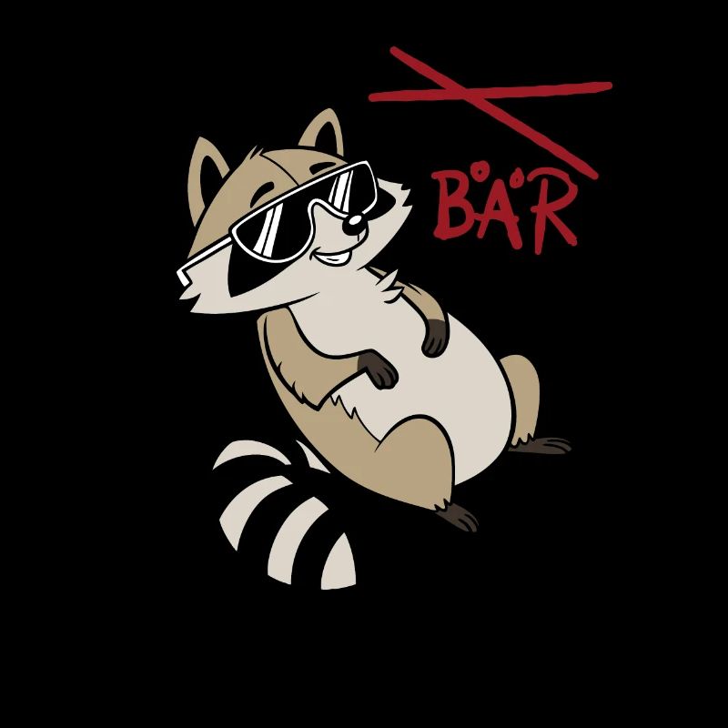 Waschbär Bauch - Waschbrett Bauch Geschenk