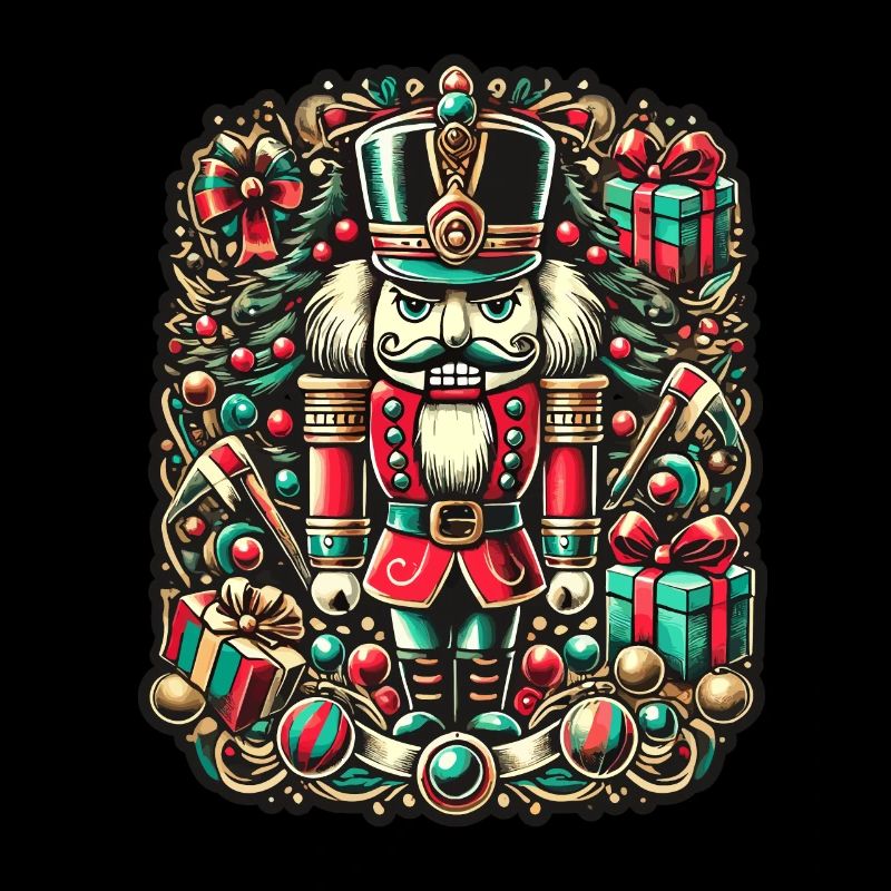 Nutcracker Christmas Festive Colorful