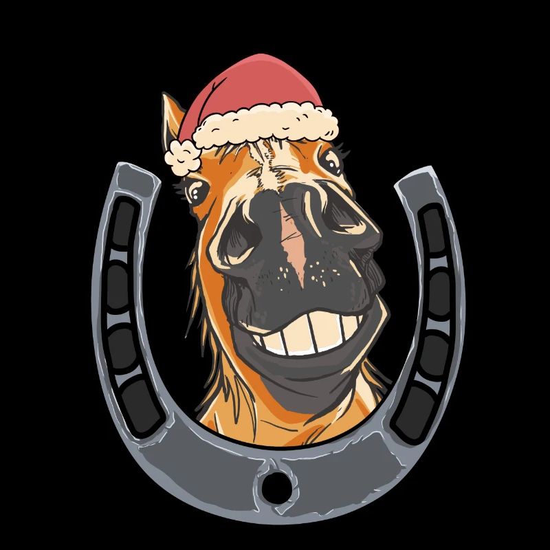 Nikolaus Weihnachtsmann Pferd Pferde Kinder