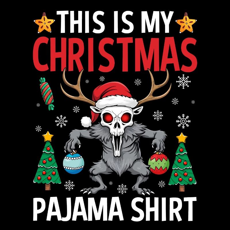 C’est ma chemise de pyjama de Noël