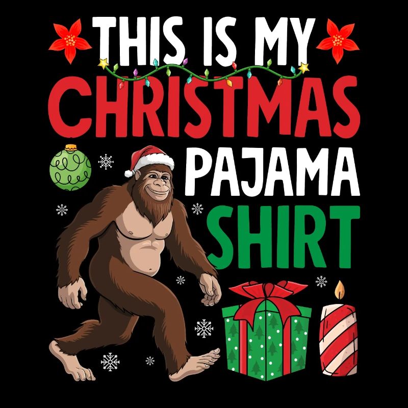 C’est ma chemise de pyjama de Noël