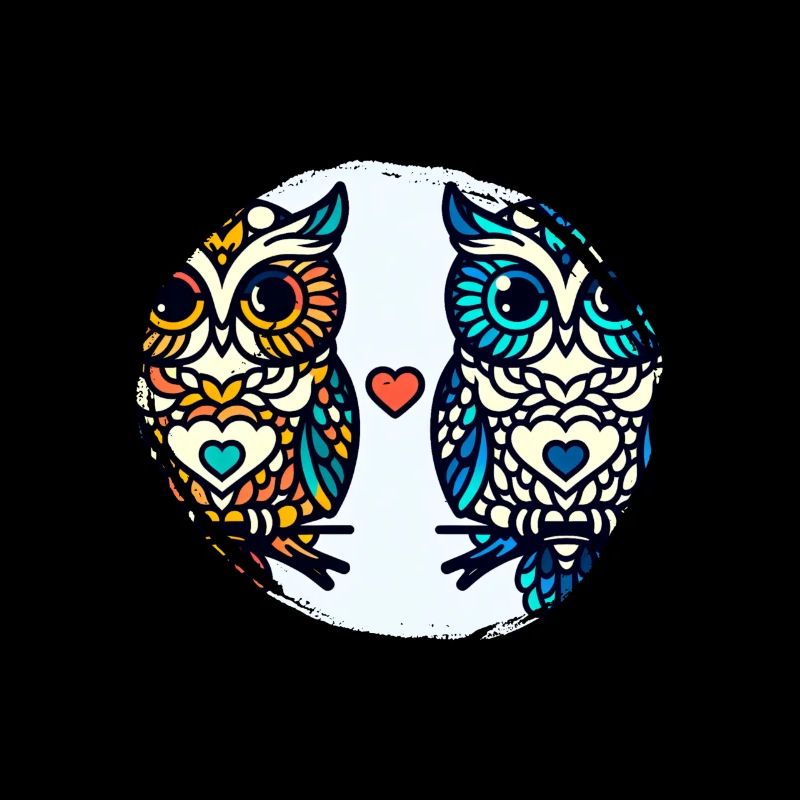 Hiboux mon hibou de la Saint-Valentin