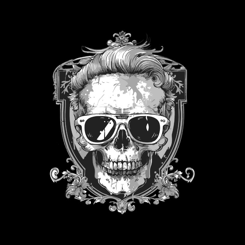 Punker Skull Party Crest