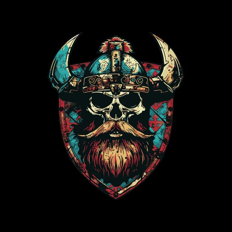 Wikinger Skull Wappen