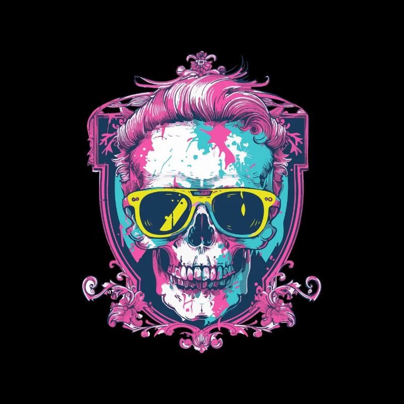 Punker Skull Party Crest