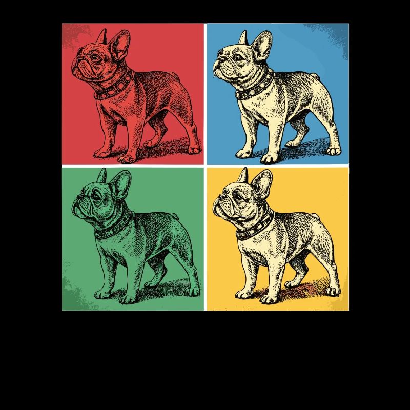 Bouledogue français Pop Art Design