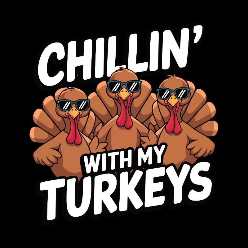Dinde drôle de Thanksgiving