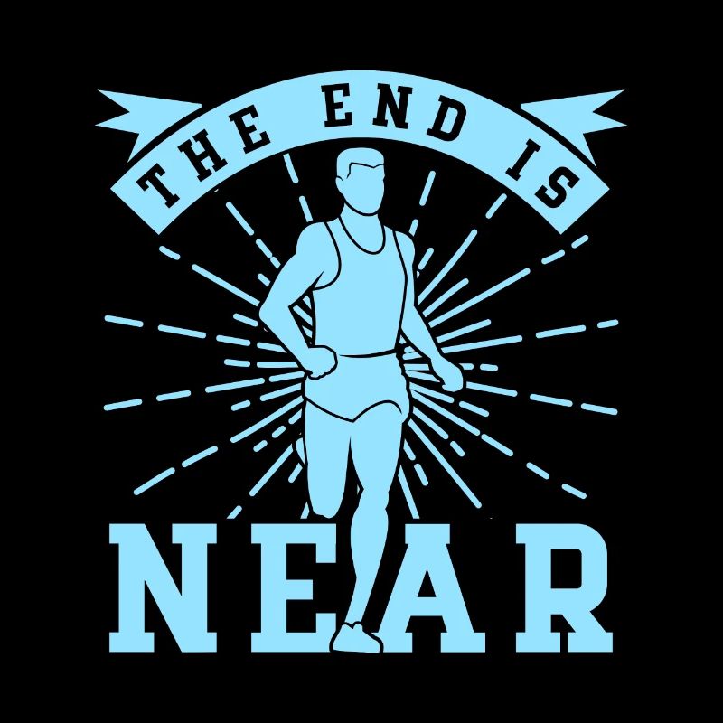 Running The End Is Near Marathon Runner Gift