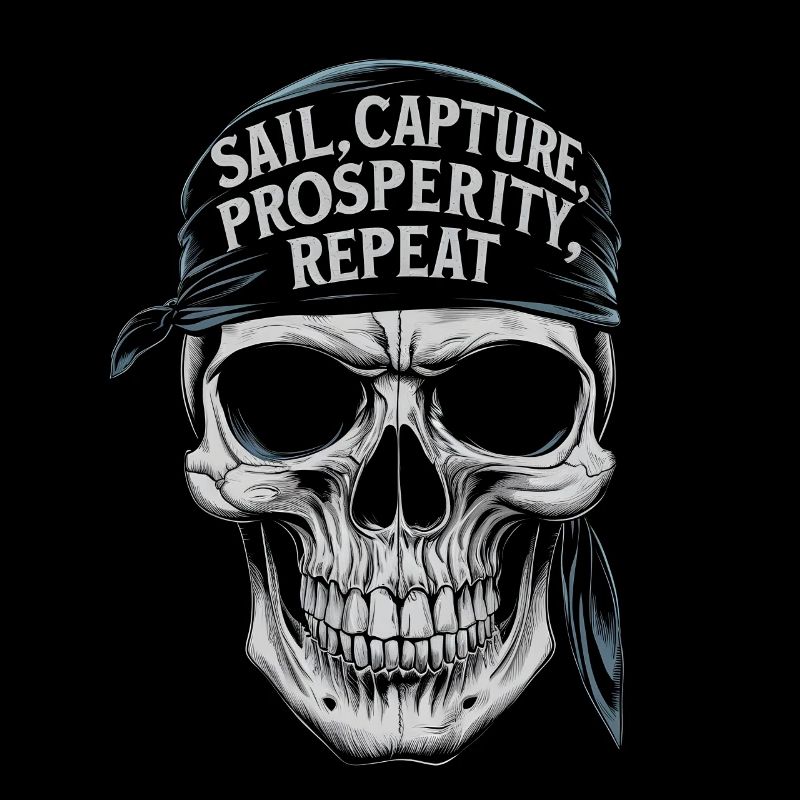 Voile de pirate capture prosterité répétition