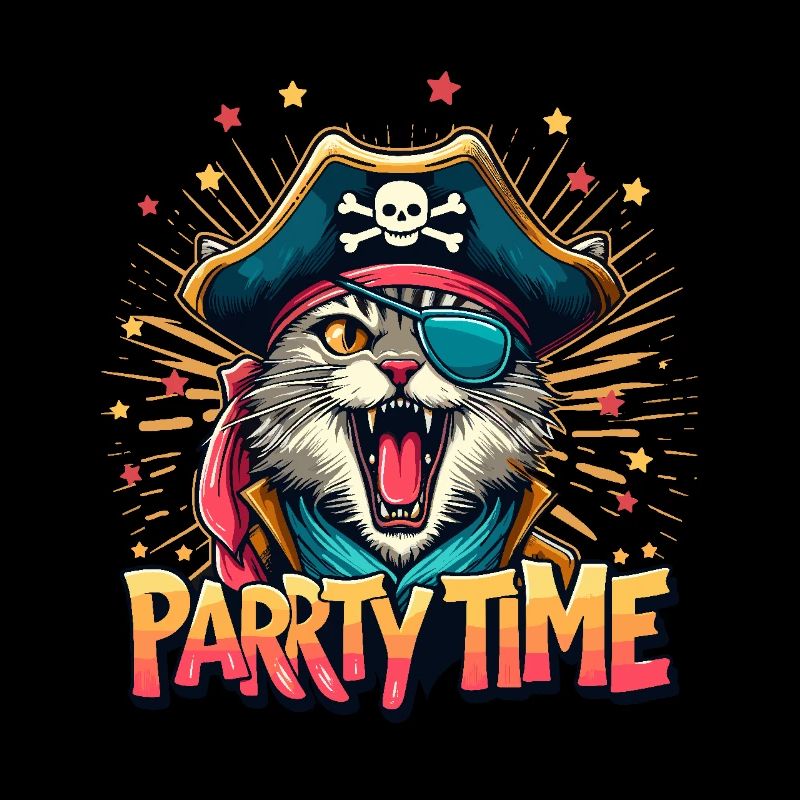 Katze Pirat Karneval Kostüm Köln Alaaf Geburtstag