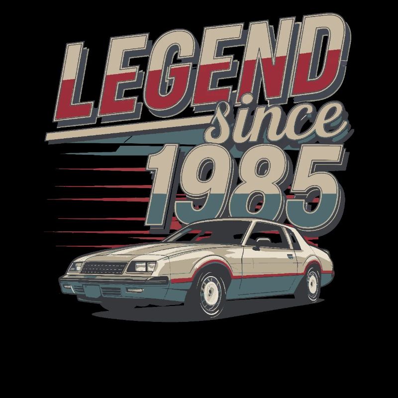 Legende seit 1985 Oldtimer Retro Style