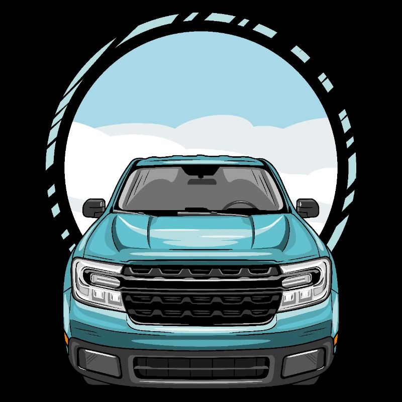 Vue de face du pick-up