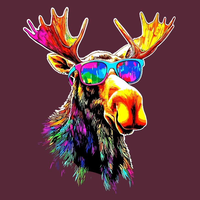 Elch Moose Elchbulle Geweih Hirsch Wilde Elche