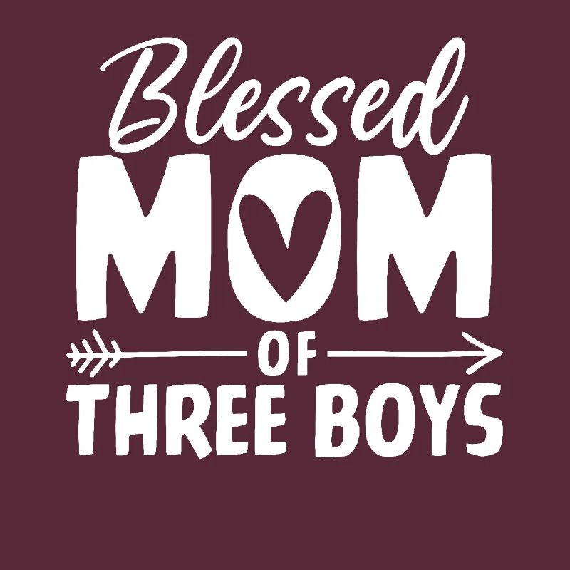 Mutter von drei Jungs Lustiger Junge Mutter Muttertag