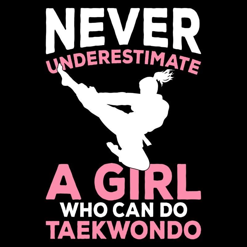 Ein Mädchen, das Taekwondo machen kann Mädchen